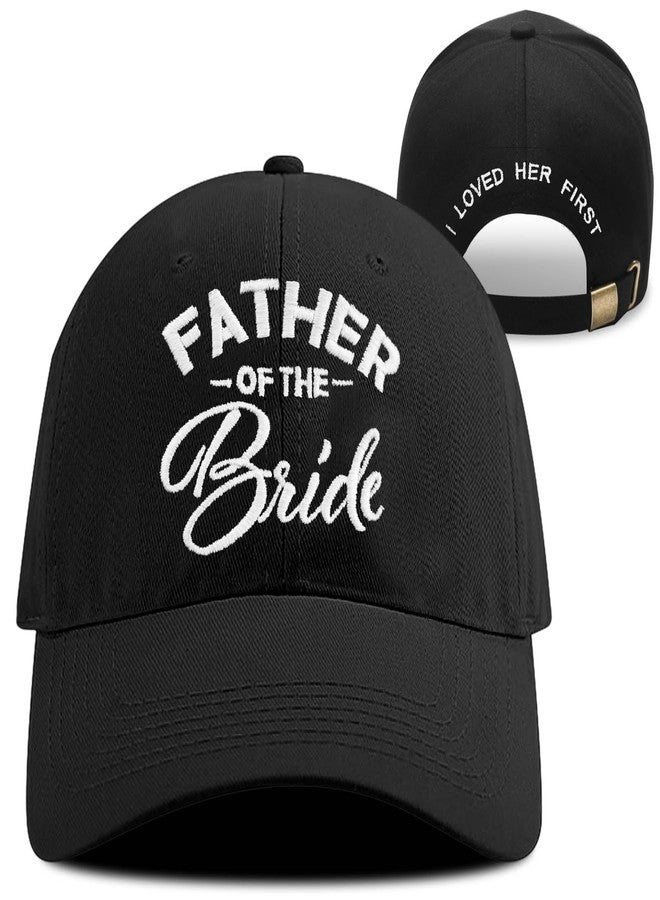 Tmsek Father of The Bride Gifts Dad Hat, Wedding Gifts for Dad from Bride Daughter, I Loved Her First Adjustable Men Baseball Cap (Dad) - Image 1